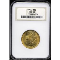 1914 $10 MS64 NGC.