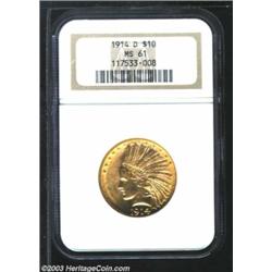 1914-D $10 MS61 NGC.