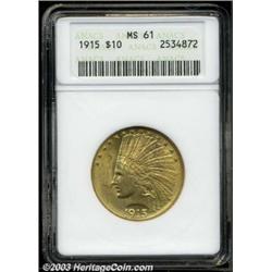 1915 $10 MS61 ANACS.