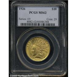 1926 $10 MS62 PCGS.