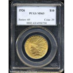 1926 $10 MS63 PCGS.