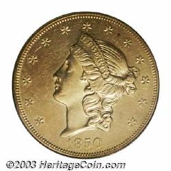 1850-O $20 AU50 PCGS.