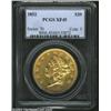 Image 1 : 1852 $20 XF45 PCGS.
