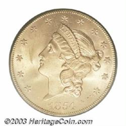 1854-S $20 MS63 PCGS.