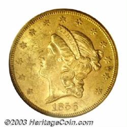 1856 $20 MS60 NGC.