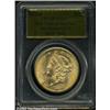 Image 3 : 1857-S $20 Narrow Serif MS64 PCGS.