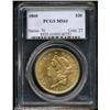 Image 1 : 1860 $20 MS61 PCGS.