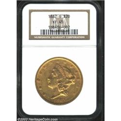 1862-S $20 XF45 NGC.