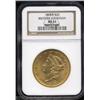 Image 1 : 1865-S $20 MS63 NGC.