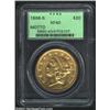 Image 1 : 1866-S $20 Motto XF40 PCGS.