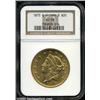 Image 1 : 1873 $20 Closed 3 AU58 NGC.