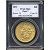 Image 1 : 1873 $20 Open 3 MS61 PCGS.