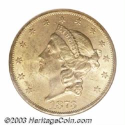 1873 $20 Open 3 MS62 NGC.