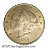 Image 1 : 1873 $20 Open 3 MS62 PCGS.
