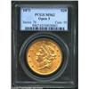 Image 3 : 1873 $20 Open 3 MS62 PCGS.