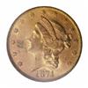 Image 1 : 1874-S $20 MS61 PCGS.
