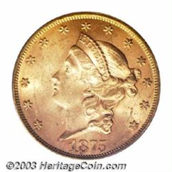 1875 $20 MS62 PCGS.