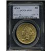 Image 1 : 1876-S $20 AU53 PCGS.