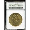 Image 1 : 1877-S $20 MS60 ANACS.
