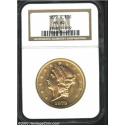 1879-S $20 MS60 NGC.