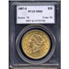 Image 1 : 1887-S $20 MS61 PCGS.