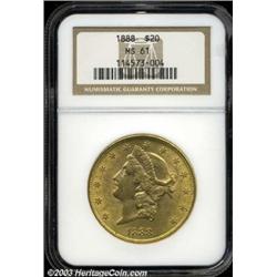 1888 $20 MS61 NGC.