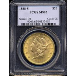 1888-S $20 MS62 PCGS.