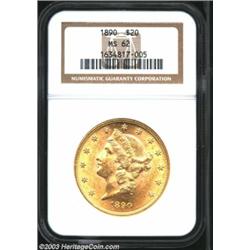 1890 $20 MS62 NGC.