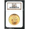 Image 1 : 1890 $20 MS62 NGC.