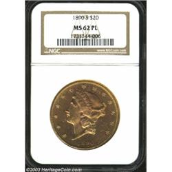 1890-S $20 MS62 Prooflike NGC.