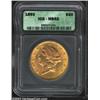 Image 1 : 1893 $20 MS62 ICG.