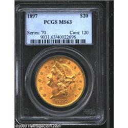 1897 $20 MS63 PCGS.