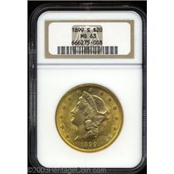 1899-S $20 MS63 NGC.