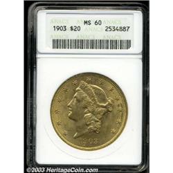 1903 $20 MS60 ANACS.