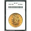 Image 1 : 1903 $20 MS63 ANACS.