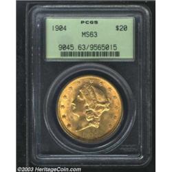 1904 $20 MS63 PCGS.