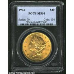 1904 $20 MS64 PCGS.