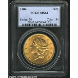 1904 $20 MS64 PCGS.