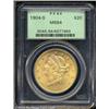 Image 1 : 1904-S $20 MS64 PCGS.