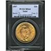 Image 1 : 1907 $20 Arabic Numerals MS64 PCGS.