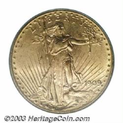 1909 $20 MS63 PCGS.