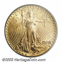 1909/8 $20 MS63 PCGS.