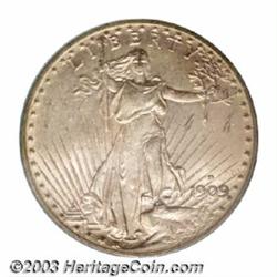 1909-D $20 MS63 PCGS.