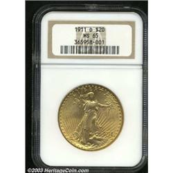 1911-D $20 MS65 NGC.