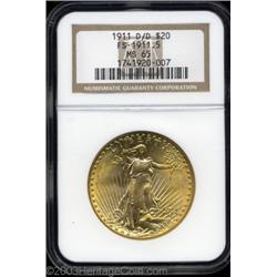 1911-D/D $20 MS65 NGC.