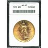 Image 1 : 1912 $20 MS62 ANACS.