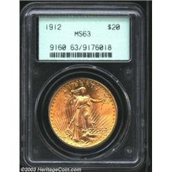 1912 $20 MS63 PCGS.