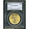 Image 3 : 1914-D $20 MS65 PCGS.