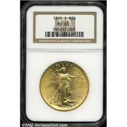 1915-S $20 MS63 NGC.