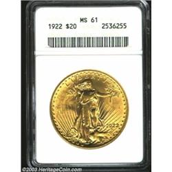 1922 $20 MS61 ANACS.